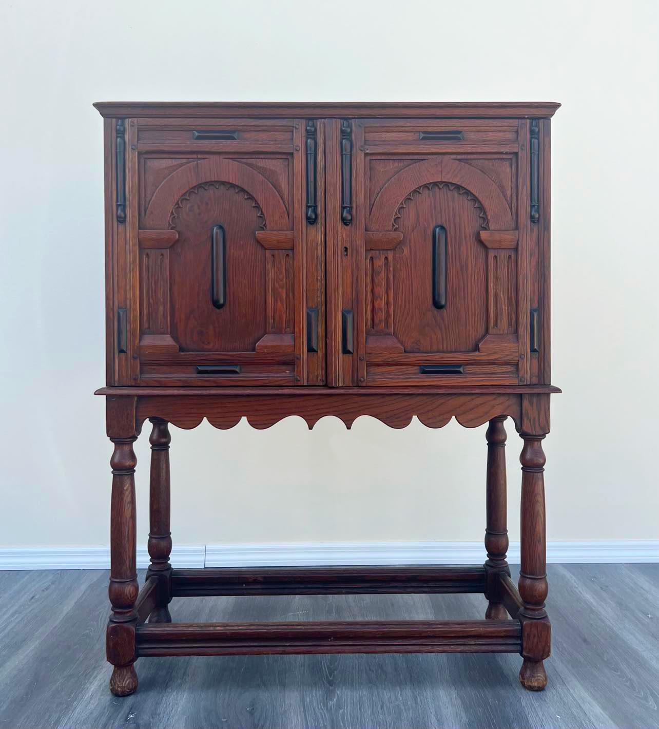 1920's Spanish Style Cabinet