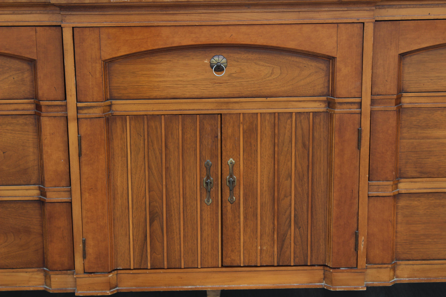 1970s Mid-Century Walnut Dresser of Nine Drawers