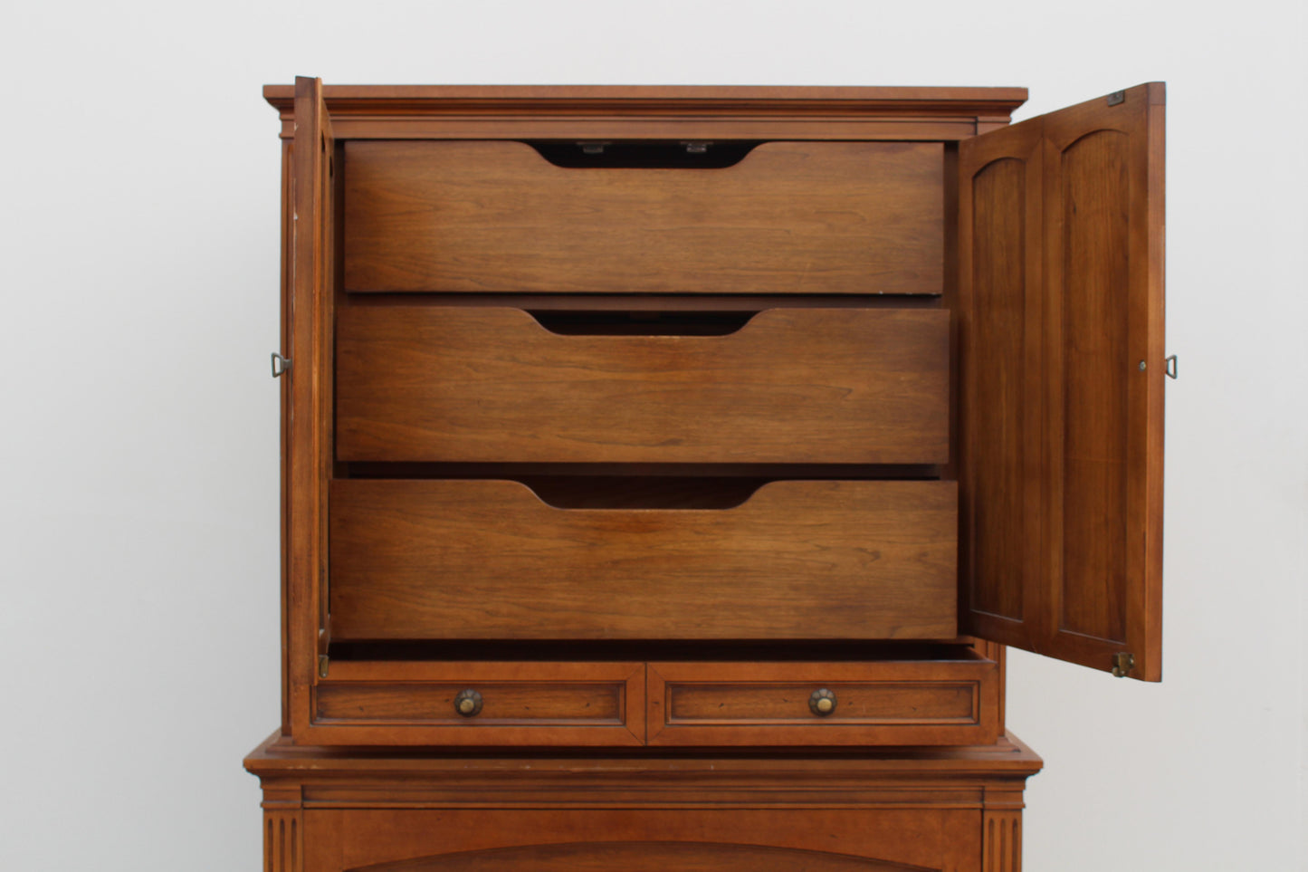 1970s Mid-Century Walnut Highboy