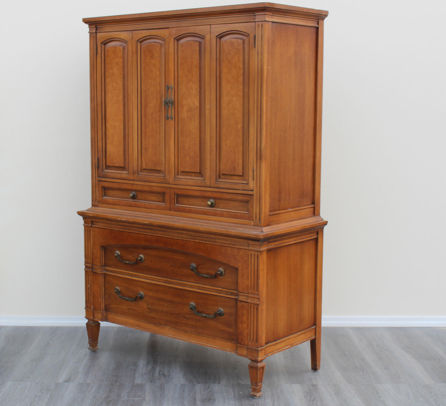 1970s Mid-Century Walnut Highboy