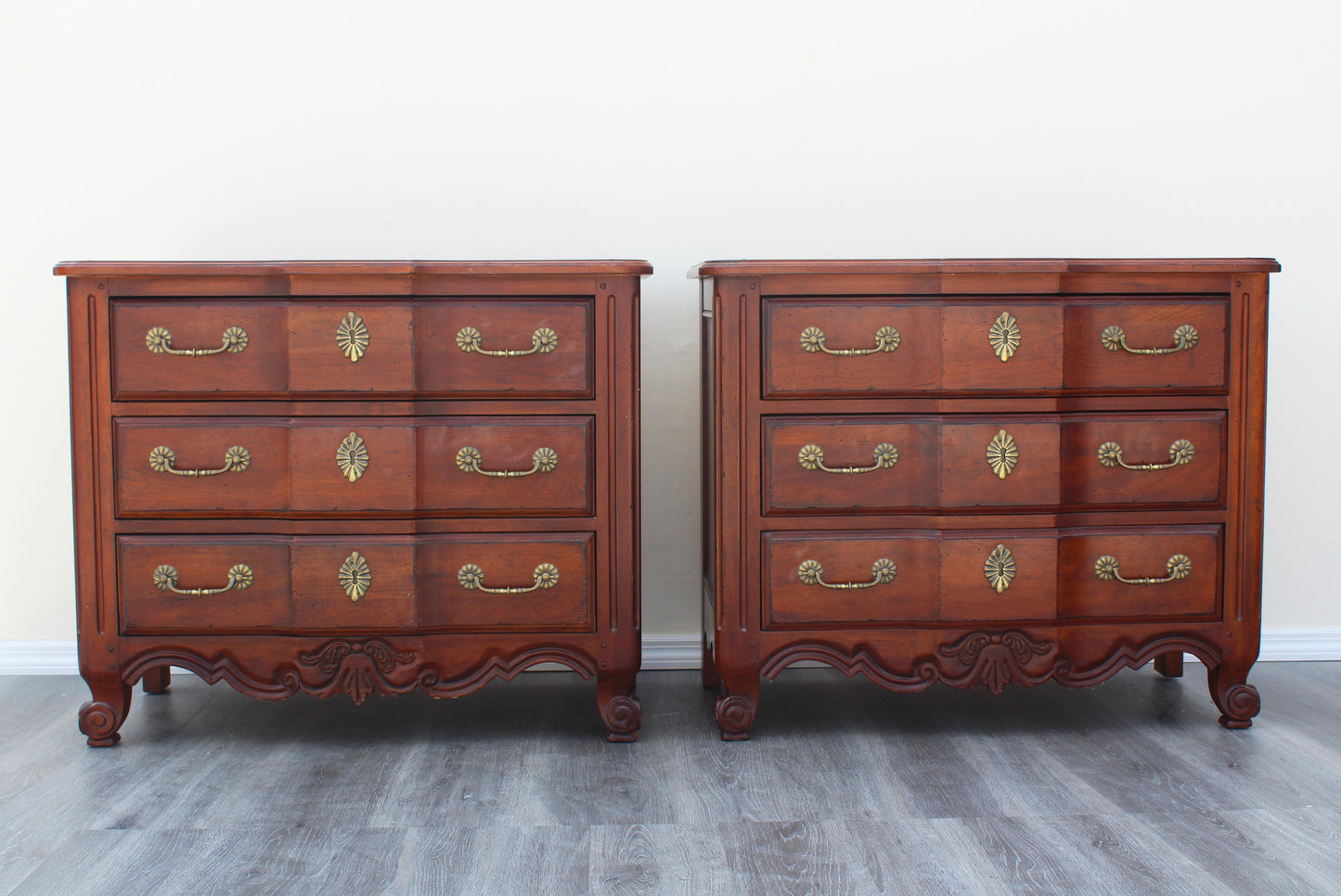 1970's Pair of French Provincial Nightstands by Drexel