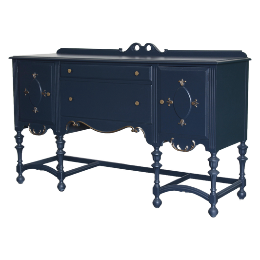 20Th Century Spanish Style Blue Console Table