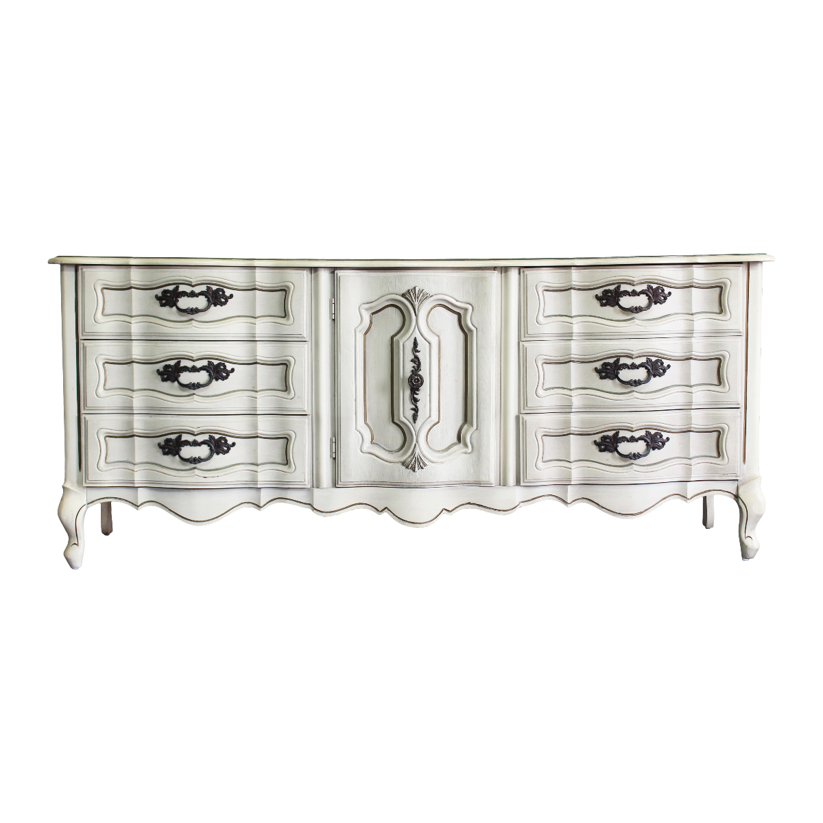 Vintage Cream French Provincial Dresser