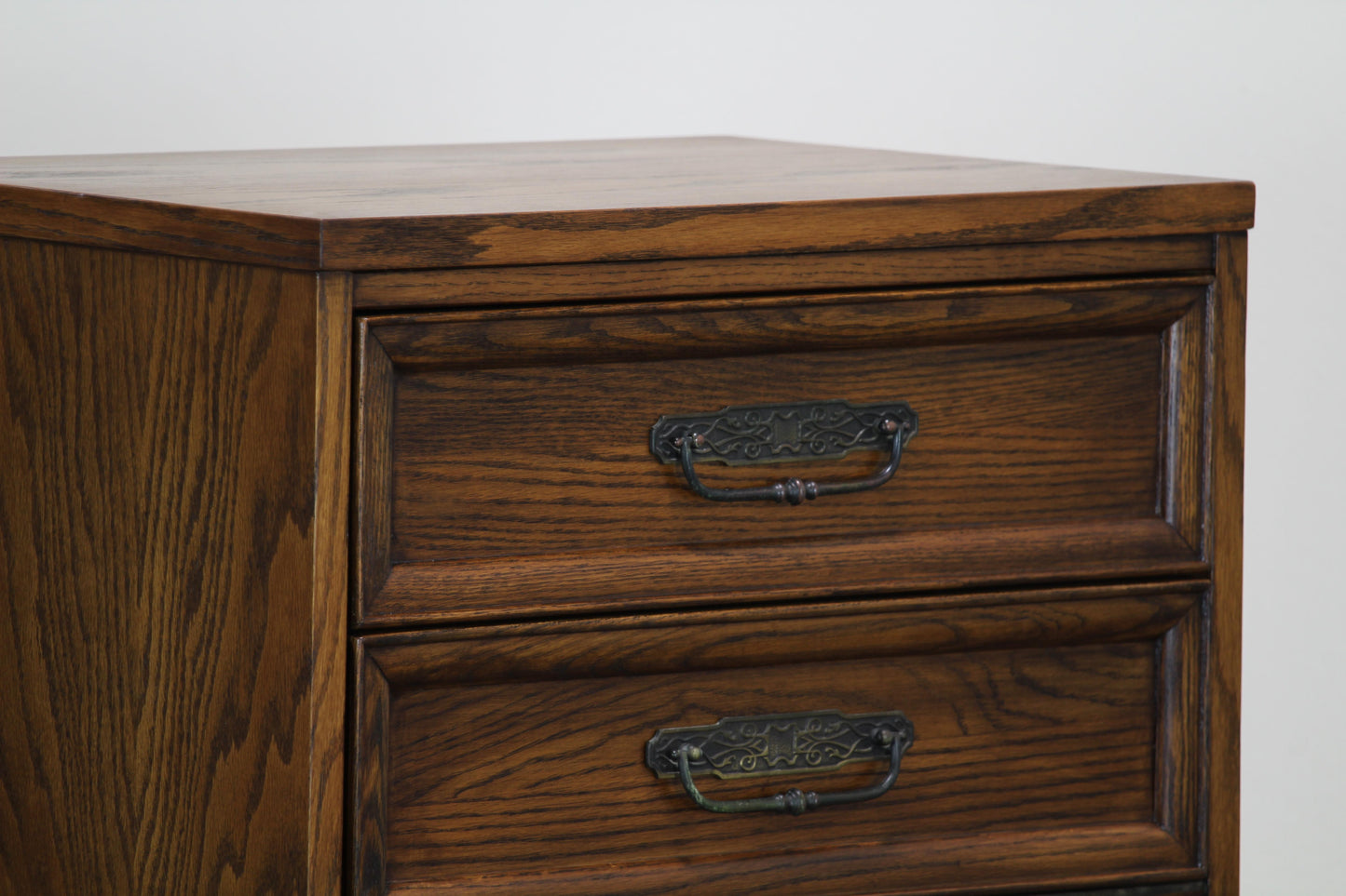 Mid Century Modern Walnut Nightstands, a Pair