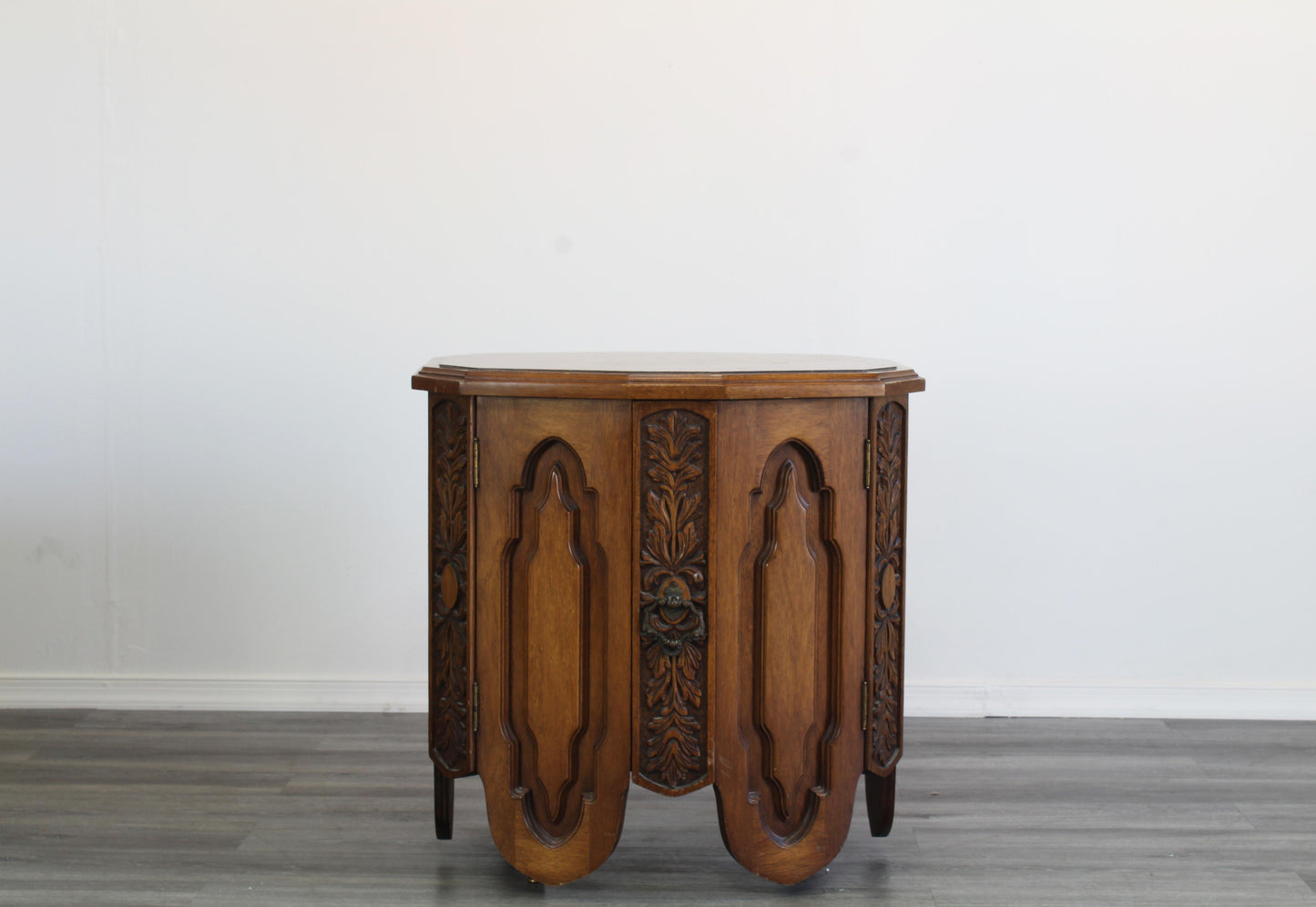 Mid Century Walnut Nightstands, a Pair