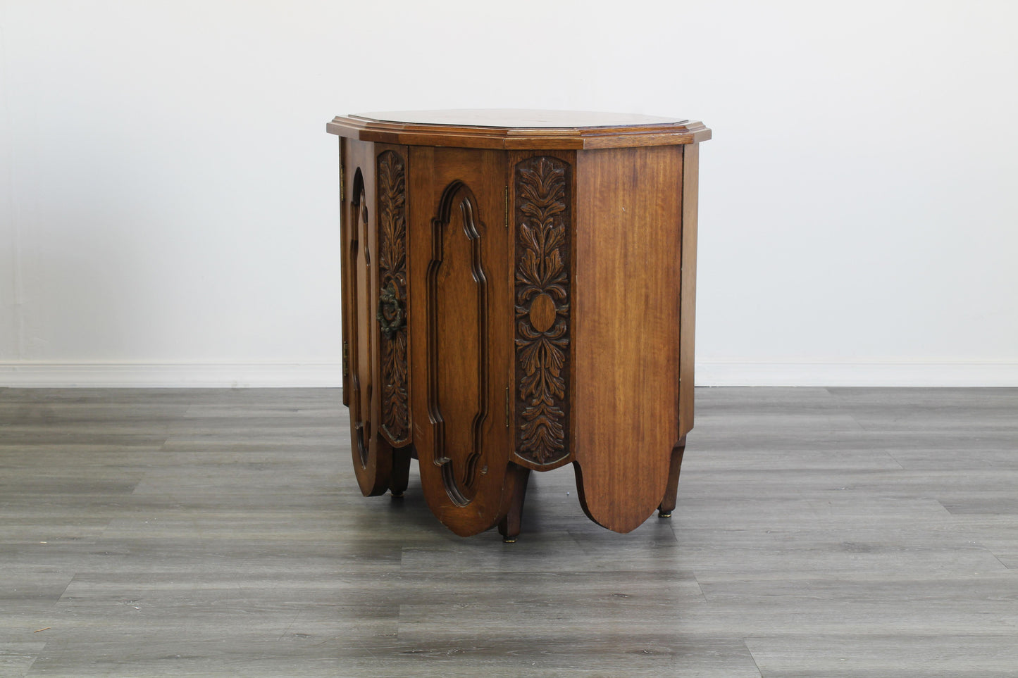 Mid Century Walnut Nightstands, a Pair