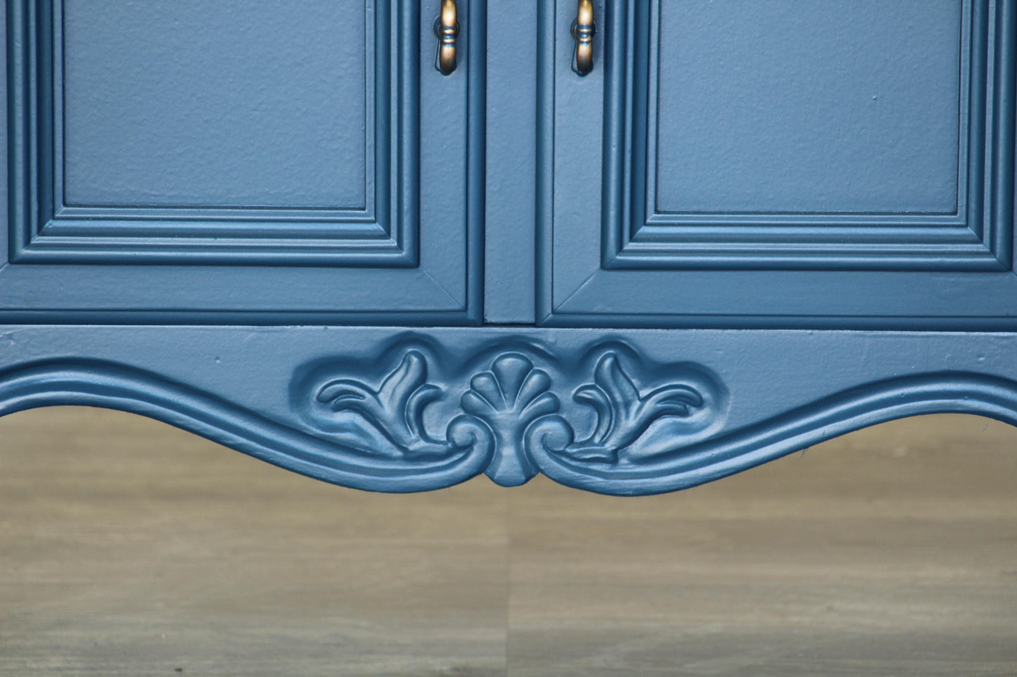 Pair of Mid Century Blue Nightstands