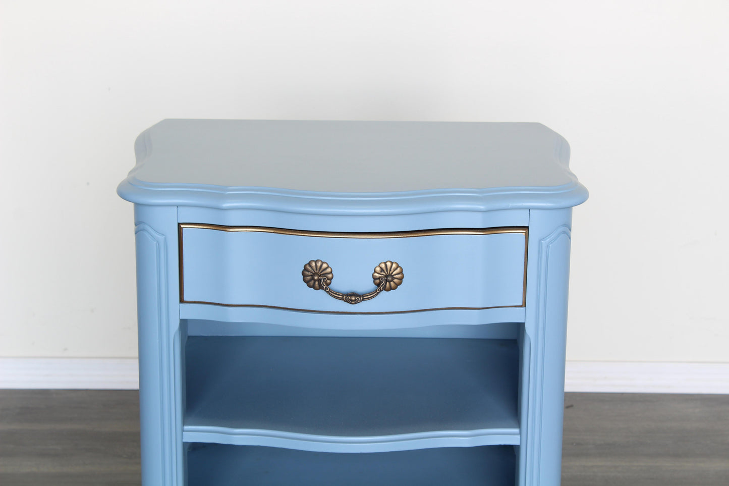 Pair of Pastel Blue French Style Nightstands