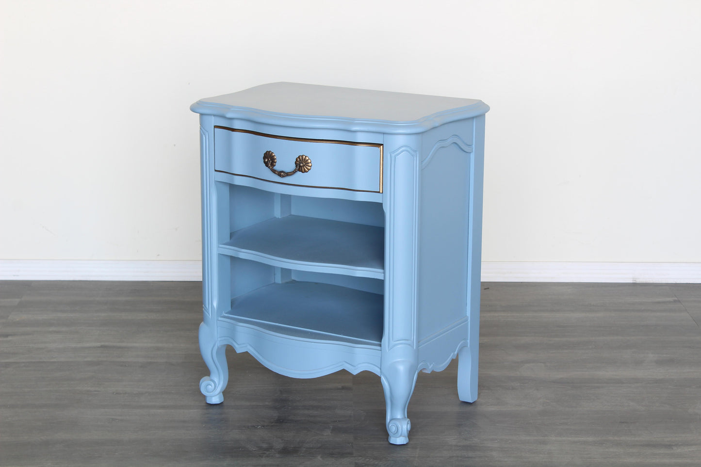 Pair of Pastel Blue French Style Nightstands