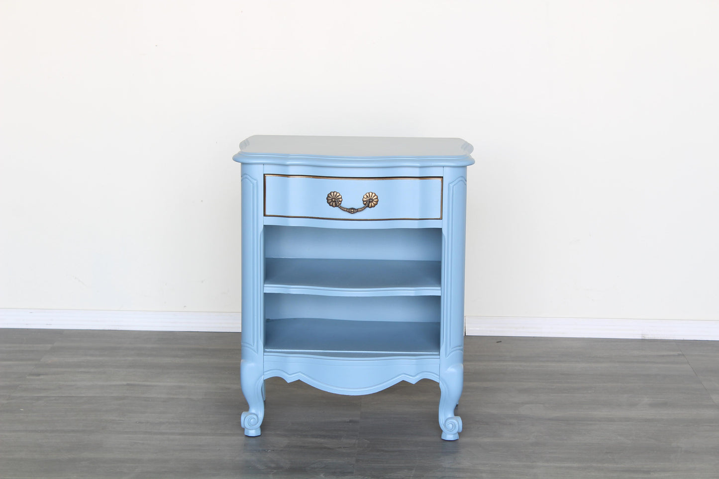 Pair of Pastel Blue French Style Nightstands