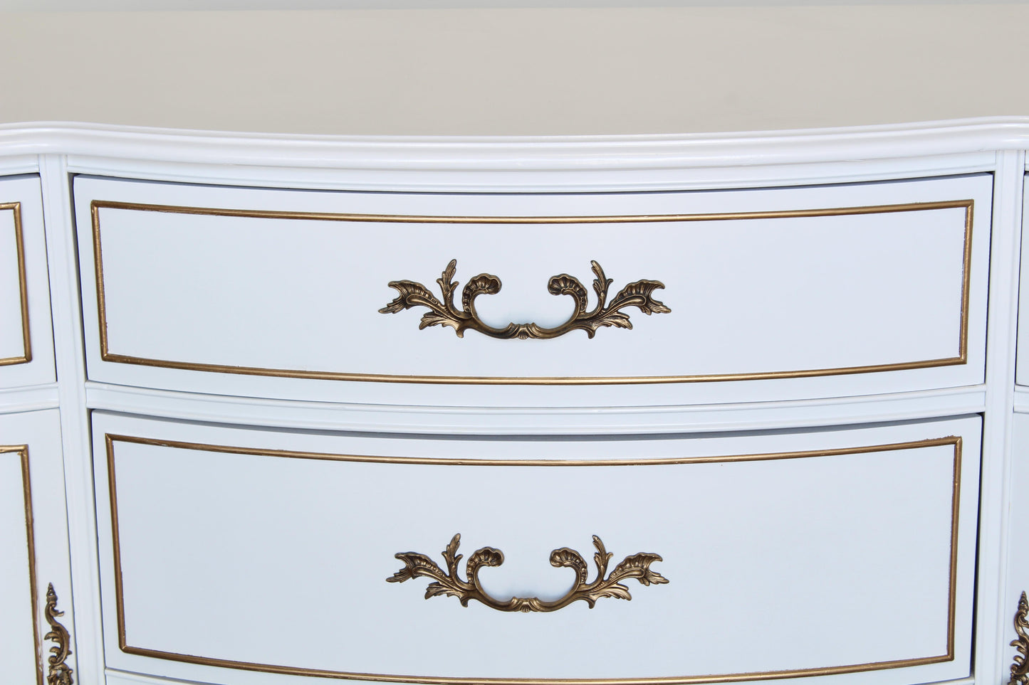 Vintage French Provincial White Cabinet