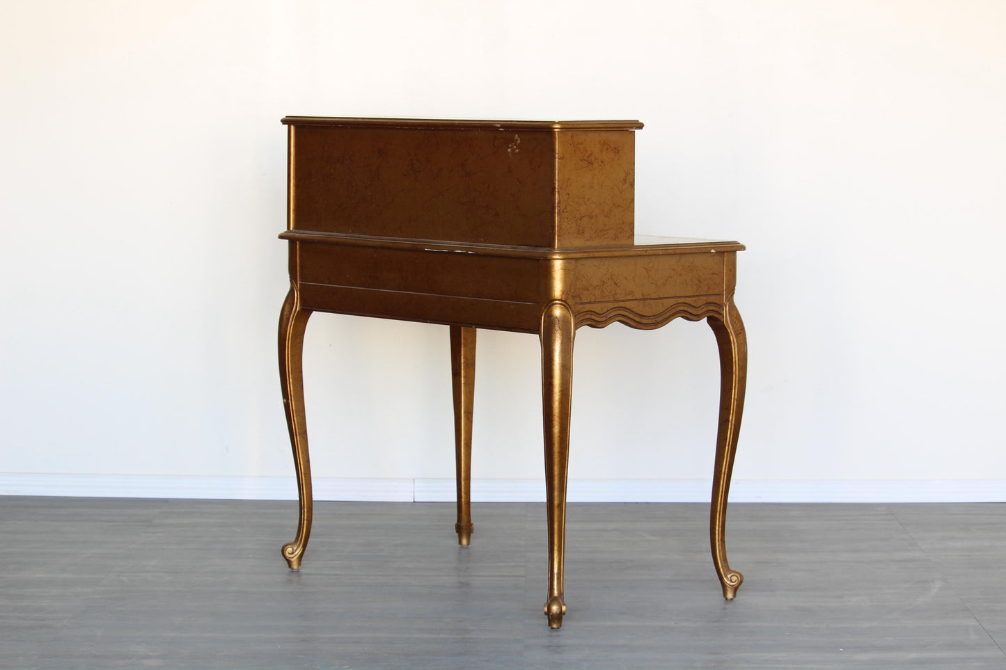 Vintage Gilded French Style Writing Desk