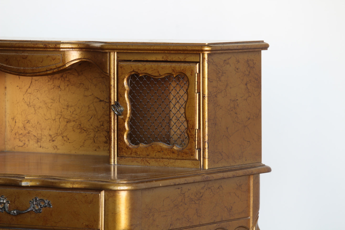 Vintage Gilded French Style Writing Desk