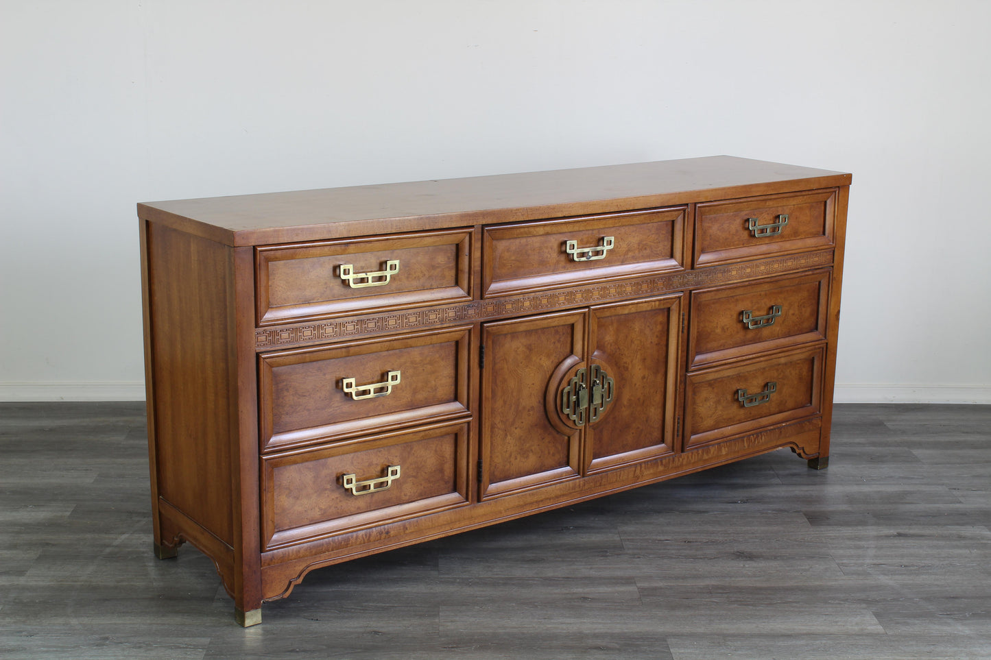 Vintage Mandarin Dresser of Nine Drawers