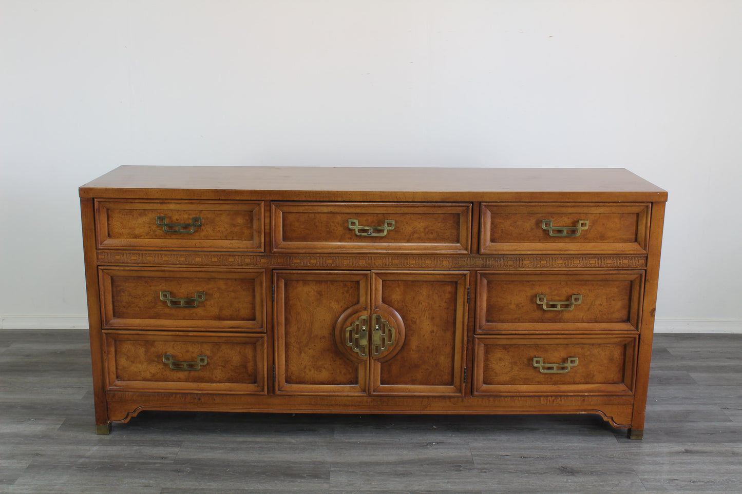 Vintage Mandarin Dresser of Nine Drawers