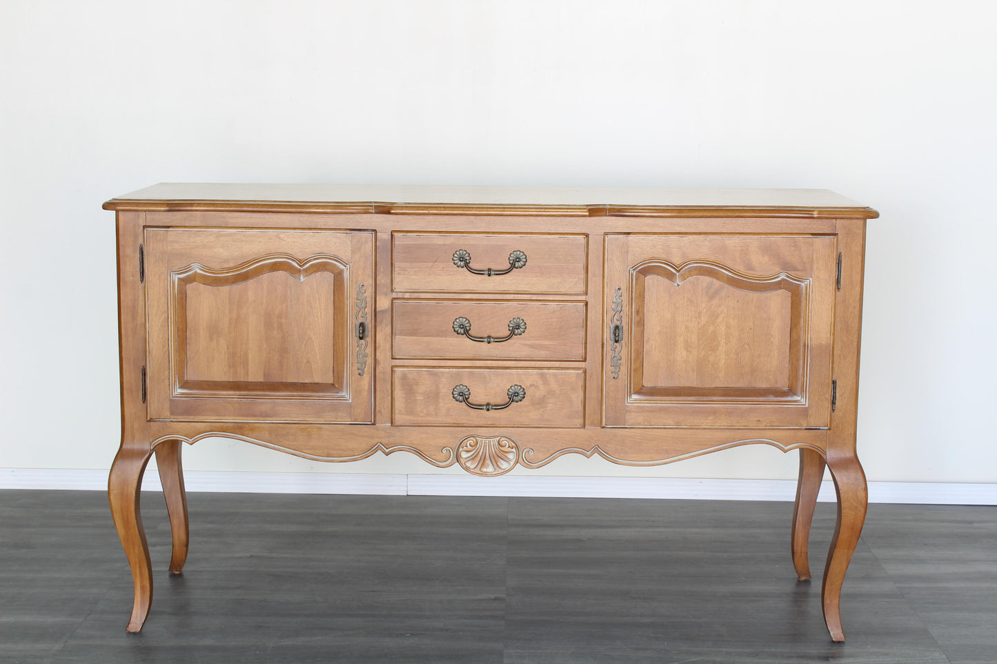 Vintage Provincial Console Cabinet