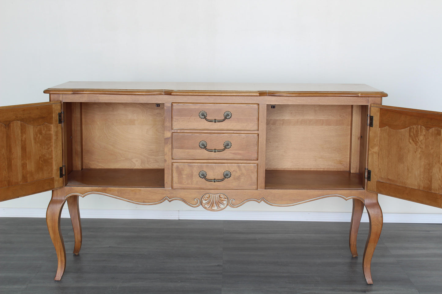 Vintage Provincial Console Cabinet