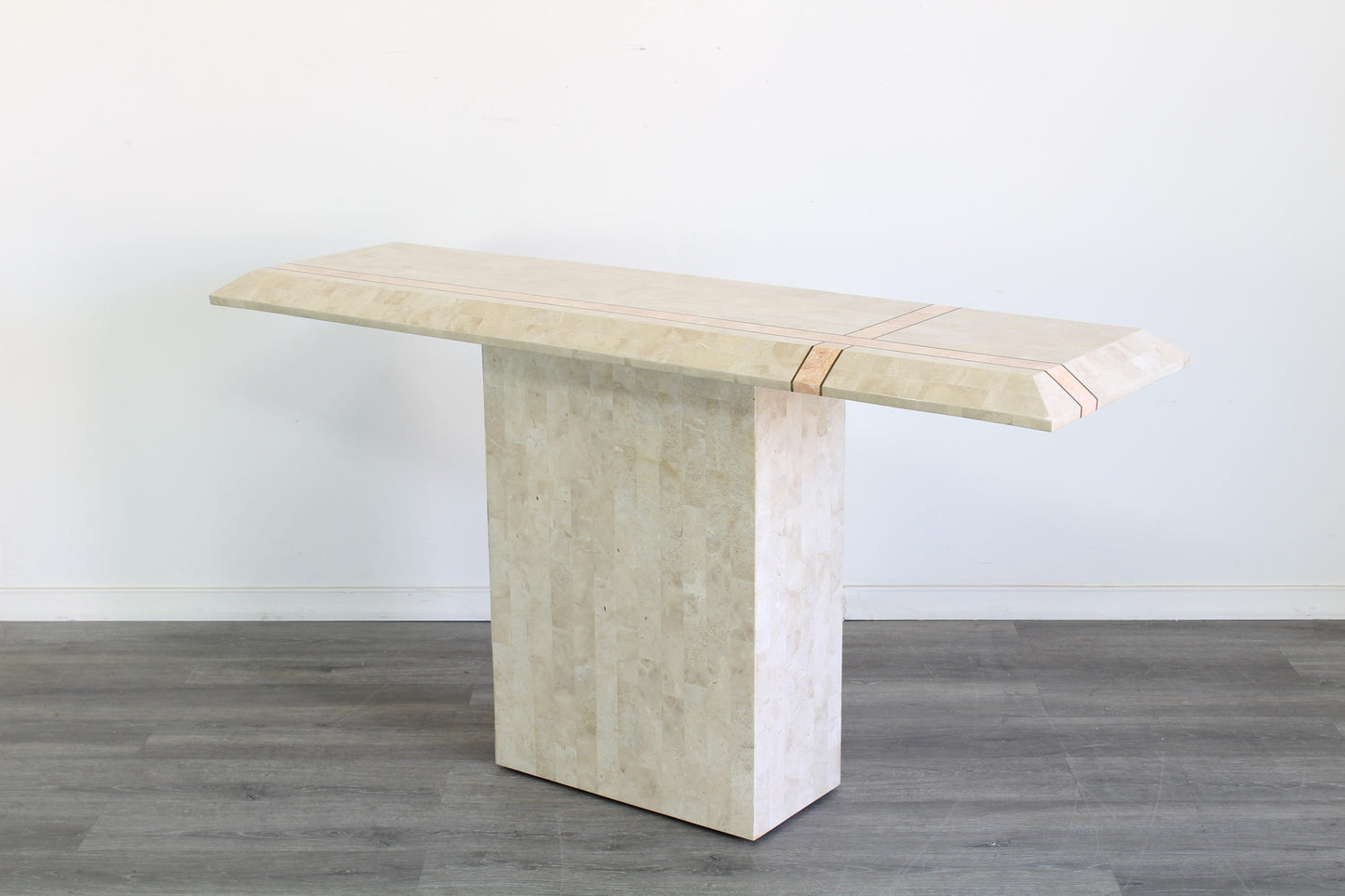 Vintage Tessellated Stone Console Table