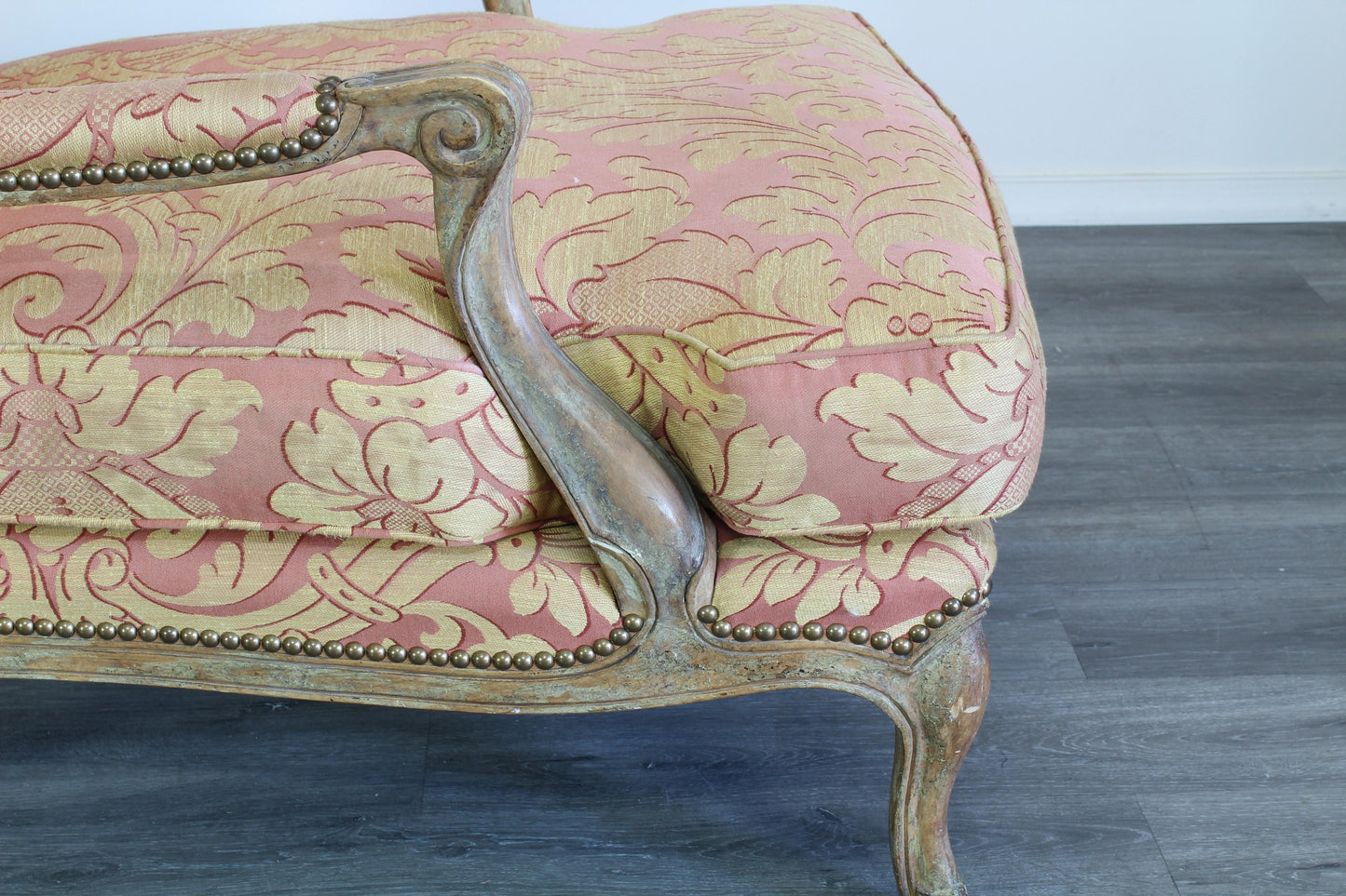 Louis XV Style Upholstered Lounge Chair