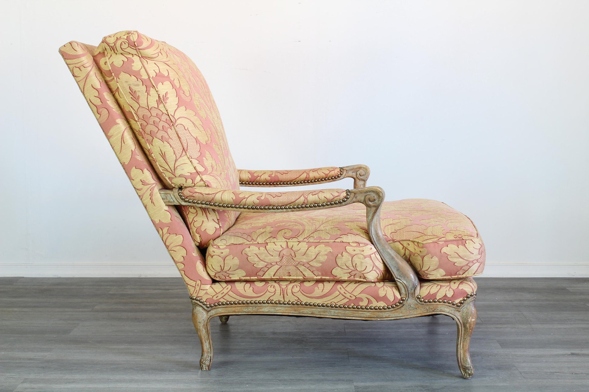 Louis XV Style Upholstered Lounge Chair