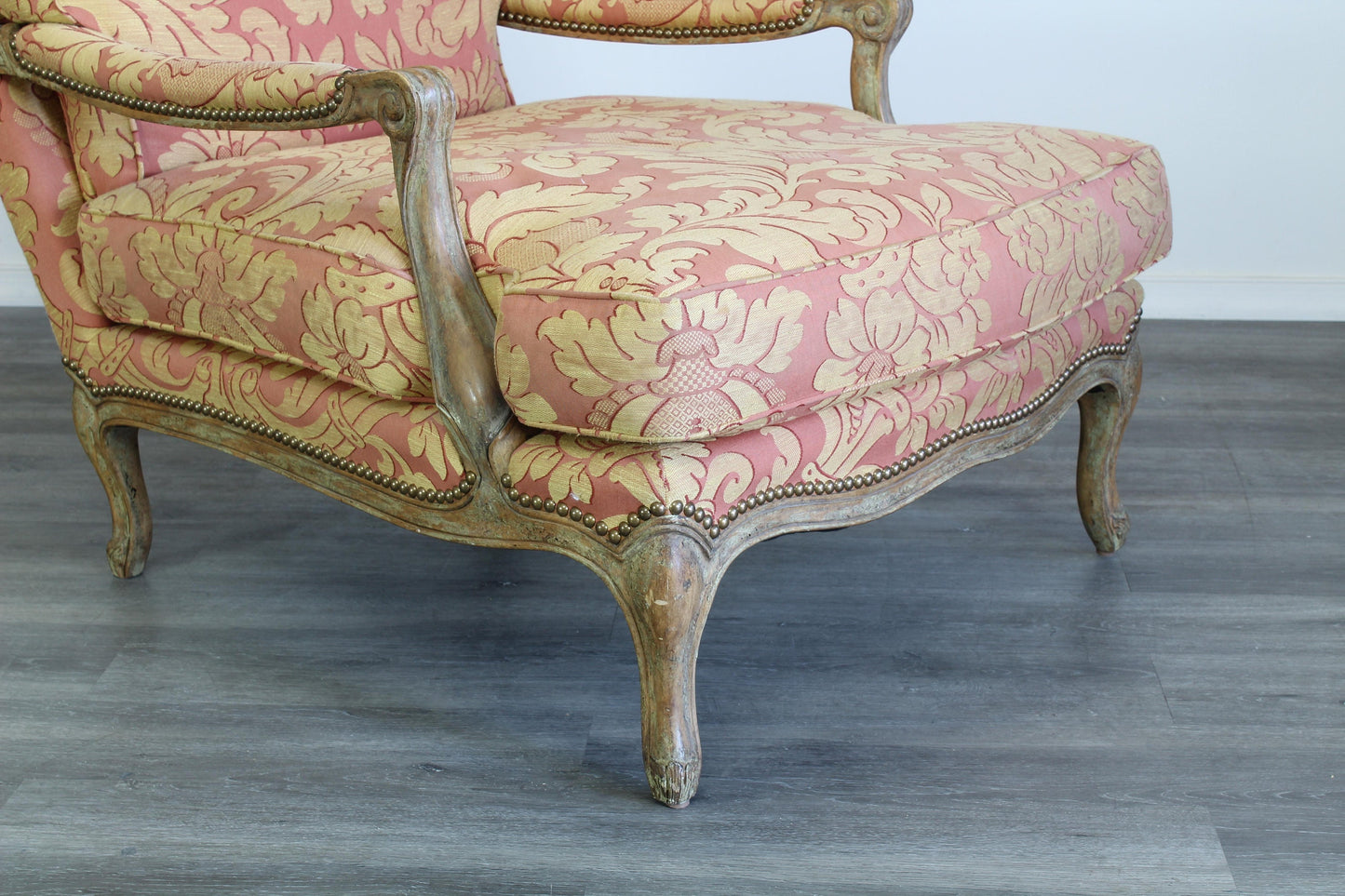 Louis XV Style Upholstered Lounge Chair