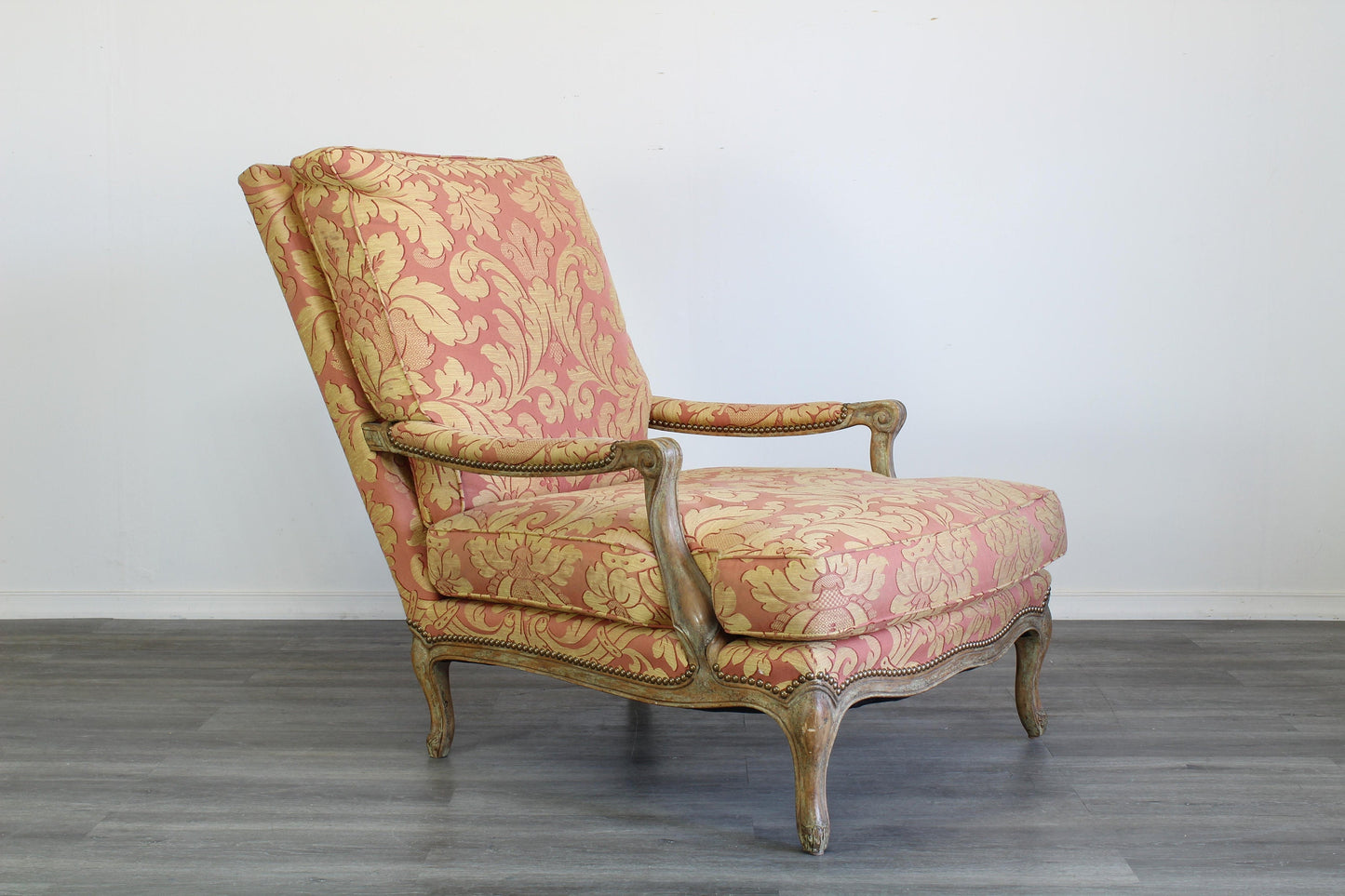 Louis XV Style Upholstered Lounge Chair