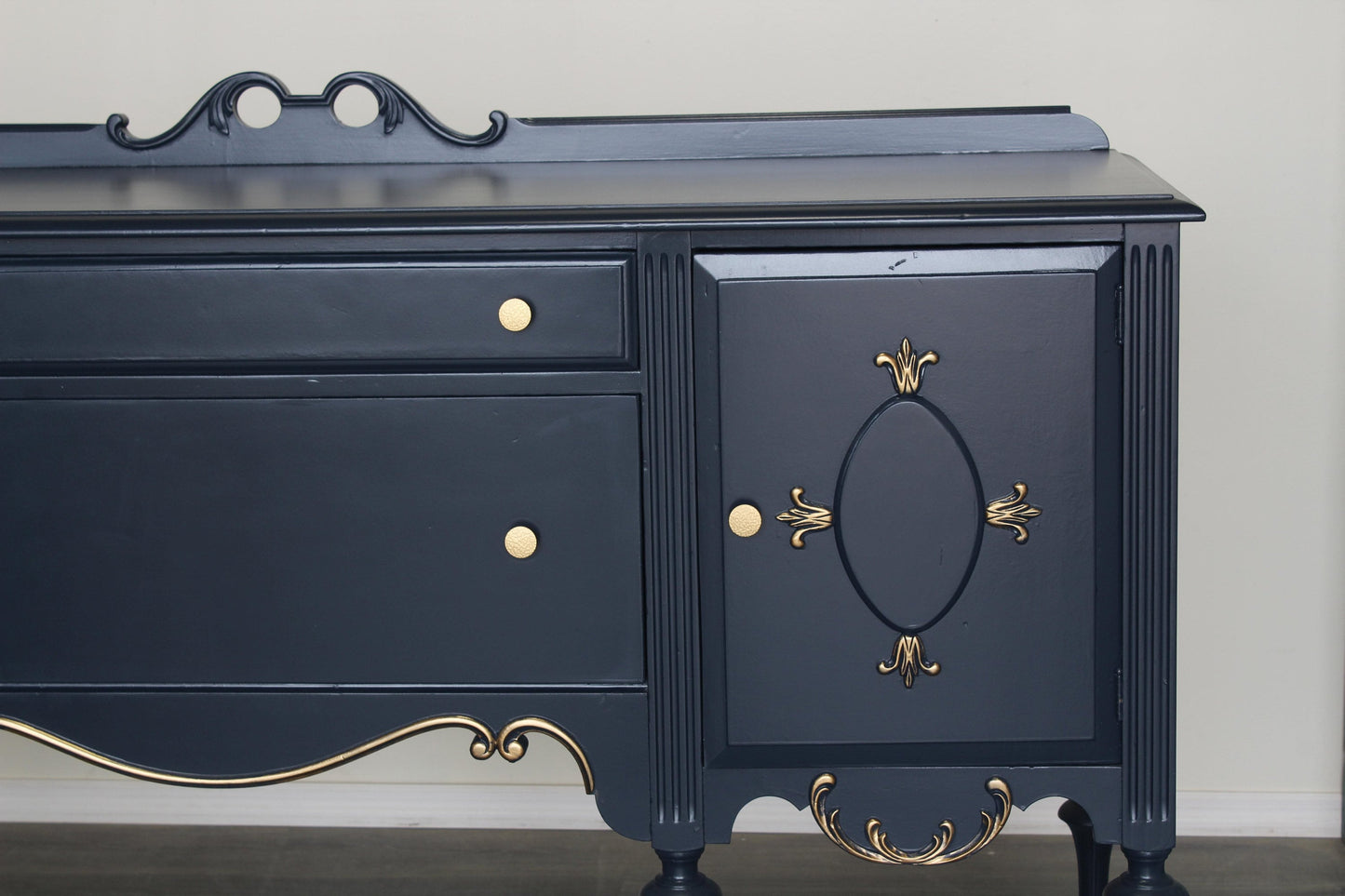 20Th Century Spanish Style Blue Console Table